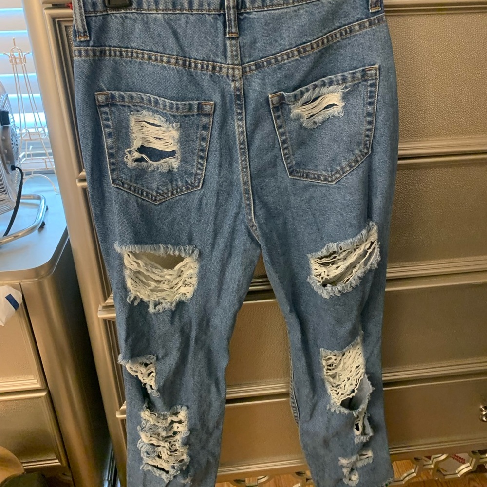 Fashion Nova- Get Ready Distressed Boyfriend Jeans